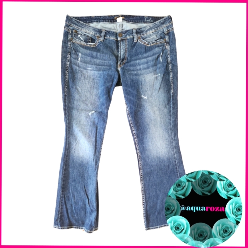 PLUS SILVER JEANS, LOLA, Bootcut, SZ23, L 33😍